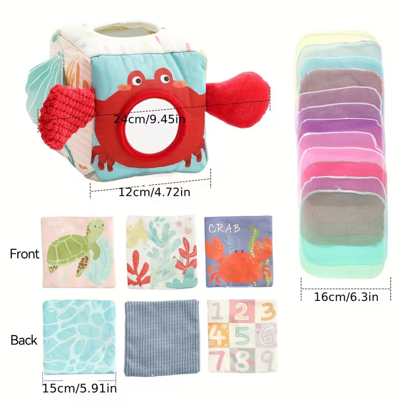 Colourful Marine Animal Sensory Tissue Box Toy